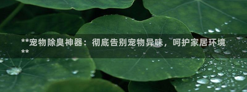 凯时国际app首页下载：**宠物除臭神器：彻底告别宠物异