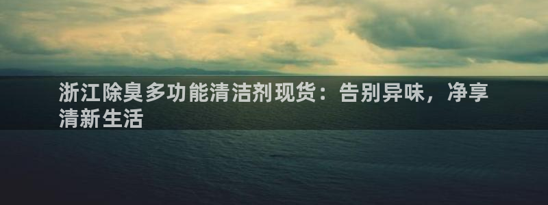尊龙官网免费下载安装：浙江除臭多功能清洁剂现货：告别异味